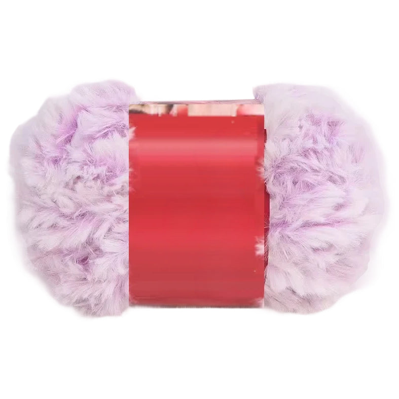 Soft Chunky Fur Knit Blanket Yarn – Lightweight Faux Fur Velvet Yarn for Cozy Projects, 50Grams/1.76oz 32 Yards