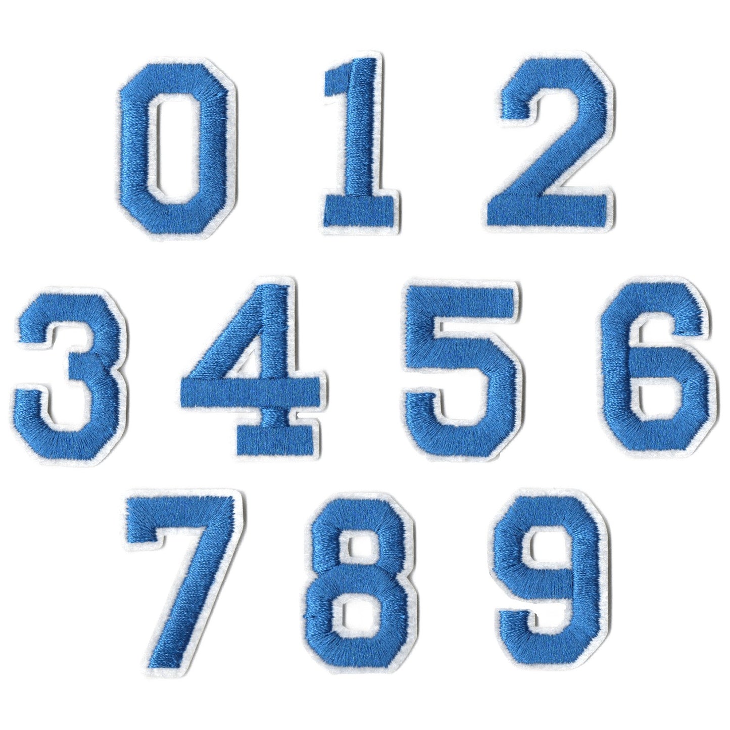 Iron-On Alphabet and Number Embroidered Patches for Clothing, Hats, Jeans, DIY Crafts and Sewing Repairs