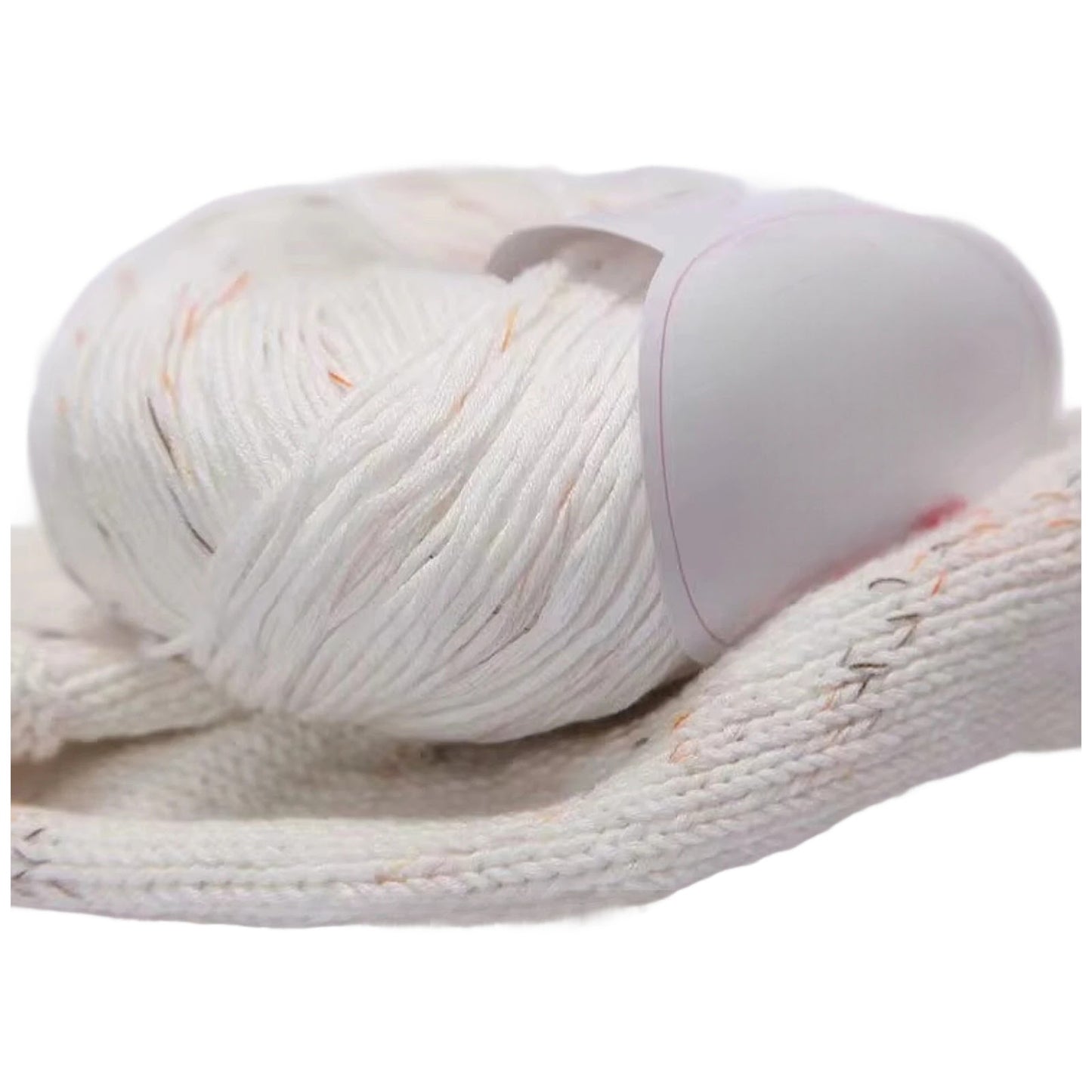 Pure Cotton Yarn 10 Strand Medium 3.5mm for Baby Crochet and Children Craft Projects, 50 Grams/1.76oz 153.11 Yards