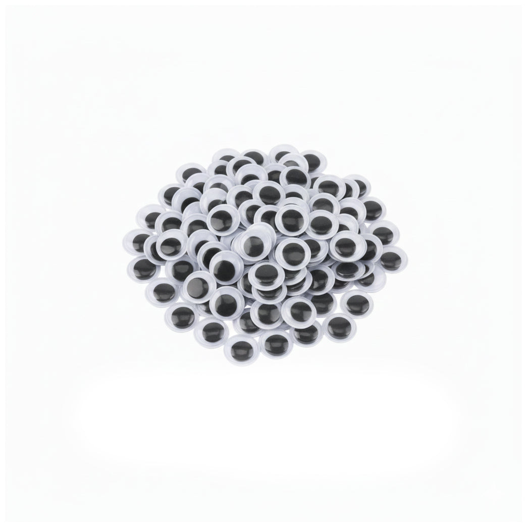 Large Self Adhesive Wiggle Googly Eyes for Crafts Halloween Decorations and DIY Projects