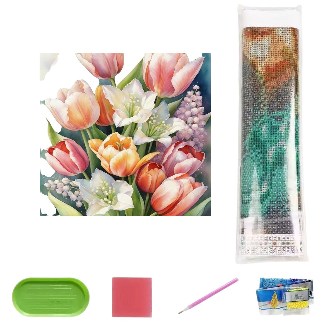 5D Full Drill Diamond Painting Kit 30x40cm HD Canvas with Tools for DIY Wall Decor Gift Crafts