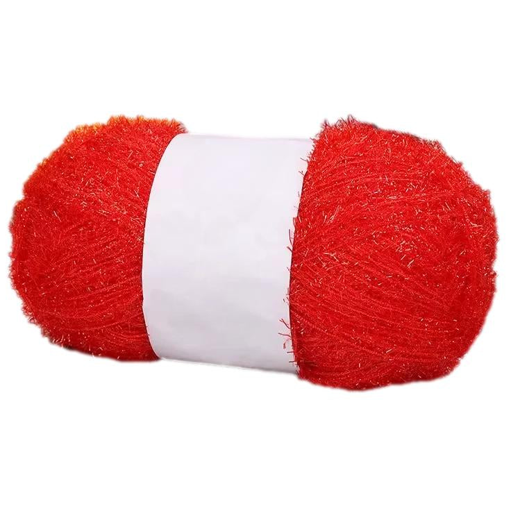 Sparkling Scrubby Yarn for Dishcloths 50g/1.76oz 109 Yards, Durable Polyester Yarn for Crocheting