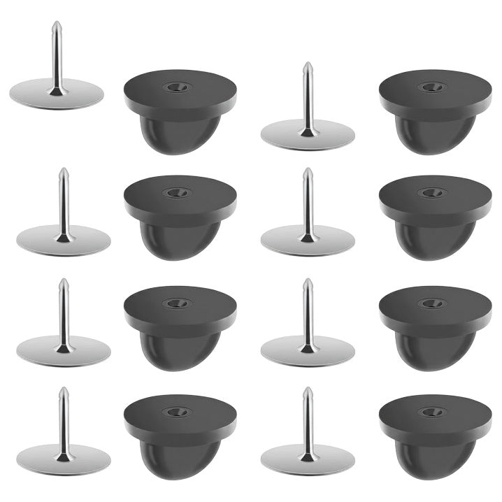 Rubber Butterfly Clutch Pin Backs 9mm x 10mm for Lapel Enamel Pins Badges and Jewelry Making