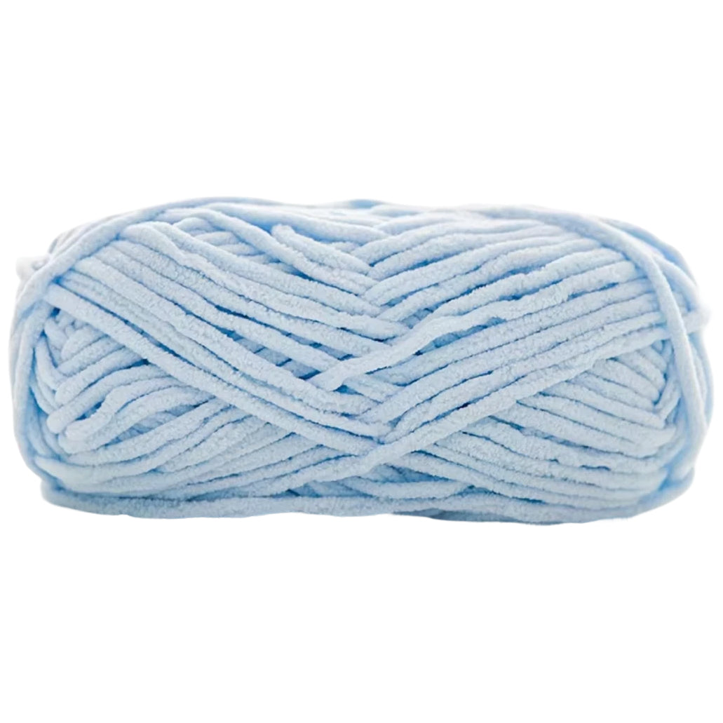 Soft Velvet Chenille Yarn for Crocheting, 100g/3.53oz, 74.3 Yards, Baby Blanket Yarn