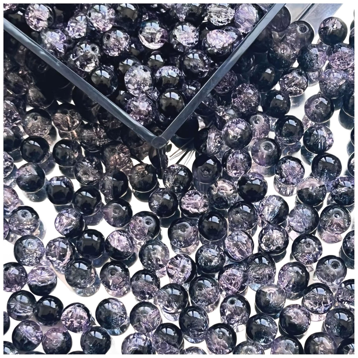8mm Natural Rose Quartz Gemstone Round Beads for Jewelry Making, Pack of 100