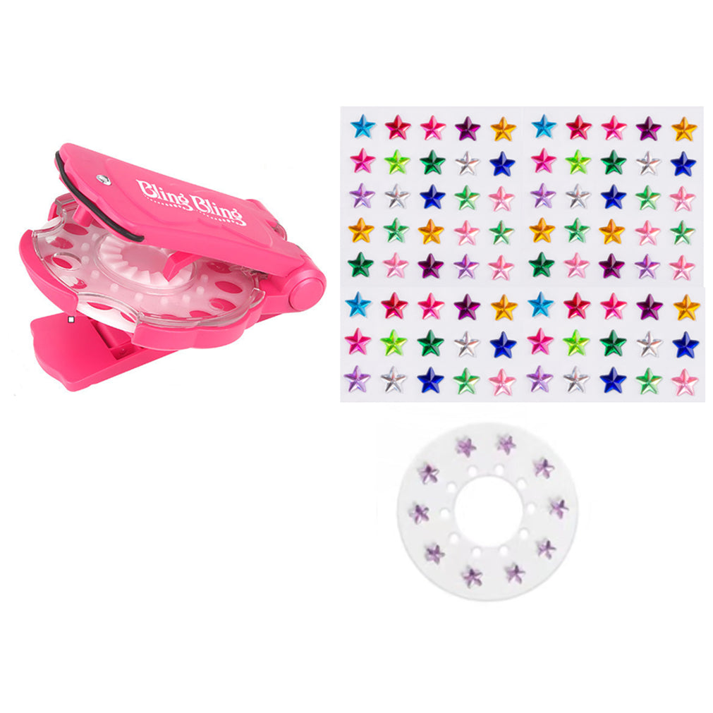 Colorful Hair Rhinestone Styling Kit for Festivals Parties School Events and DIY Hair Decoration Projects