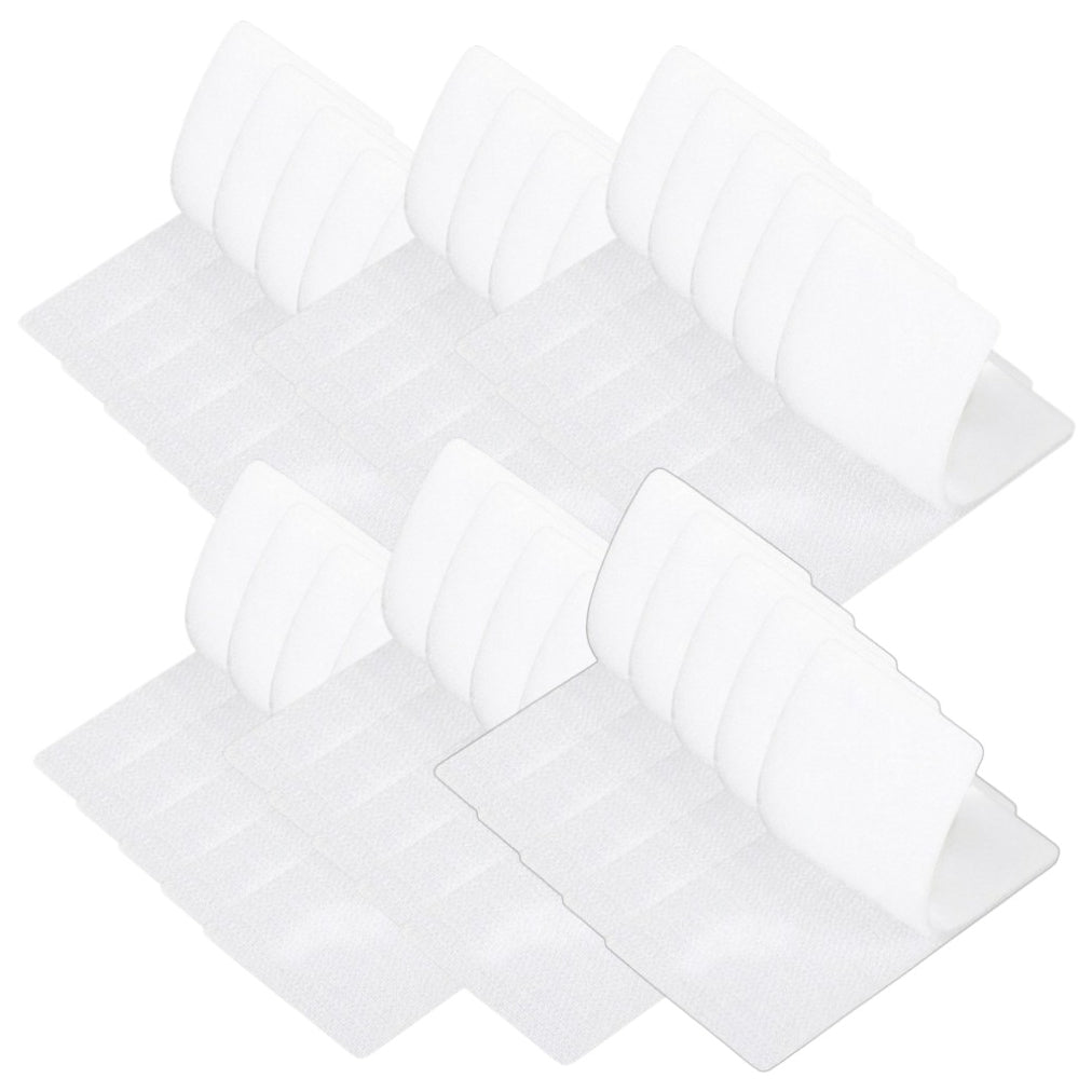 Strips with Adhesive for Fabric, No Sew Stick On for Fabric, Sticky Back for Clothes, Curtains - Heavy Duty Double Sided Hook and Loop Hem Tape Fasteners, No Sewing No Iron