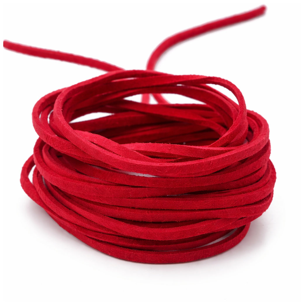 3mm Flat Genuine Leather Cord 5.5 Yards Tan Leather Lacing for Jewelry Making, Braiding and Craft Projects