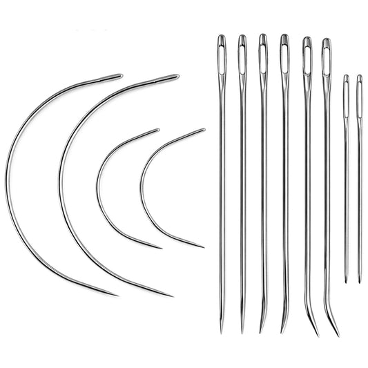 Heavy Duty Hand Sewing Needles Set for Upholstery Leather Carpet Canvas Repair Stitching DIY Projects