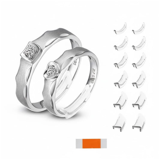 Invisible Ring Size Adjuster Set for Loose Rings 1 to 11 mm Bands, Pack of 12
