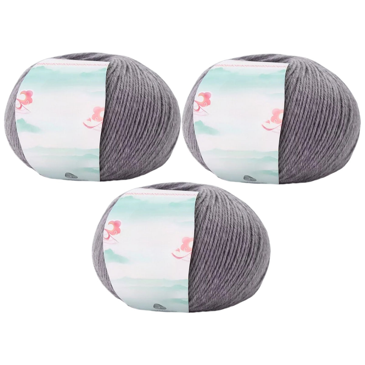 Superwash Wool Yarn, 50grams per Roll DK Weight for Knitting, Crocheting, and Soft Craft Projects, 150 Grams/5.29oz 327 yards, Pack of 3