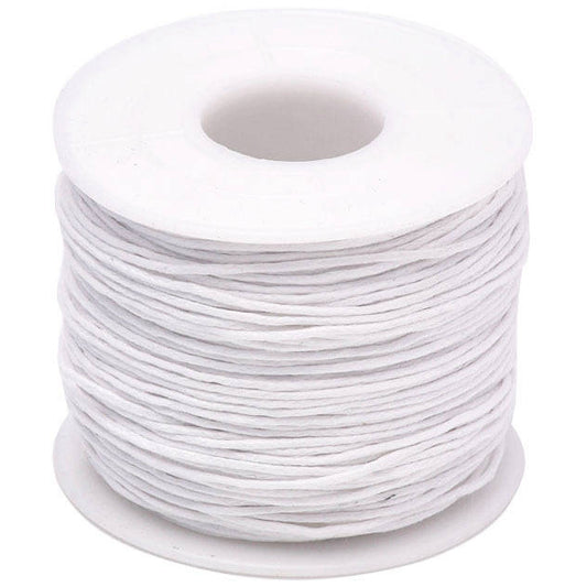 1mm 76.55 Yards Waxed Cotton Cord String for Beading, Macrame, Bracelet, and Necklace Making