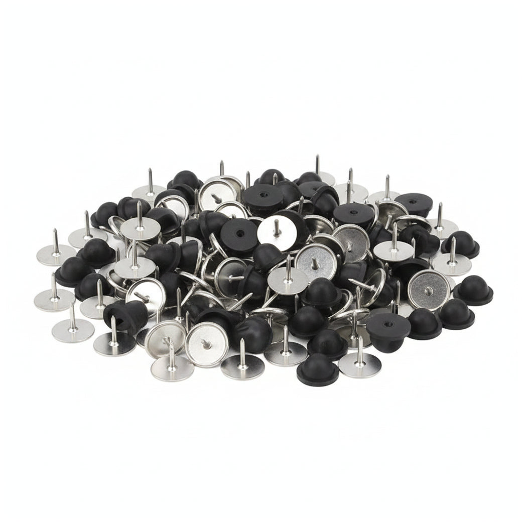 Rubber Butterfly Clutch Pin Backs 9mm x 10mm for Lapel Enamel Pins Badges and Jewelry Making