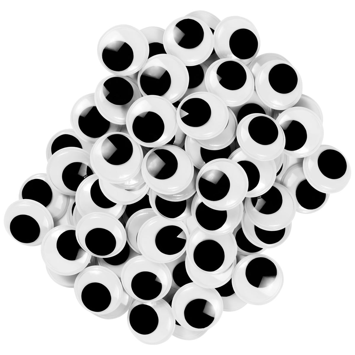 Black Wiggle Googly Eyes Self Adhesive for Crafts Puppets Slime Decorations Kids Art Projects