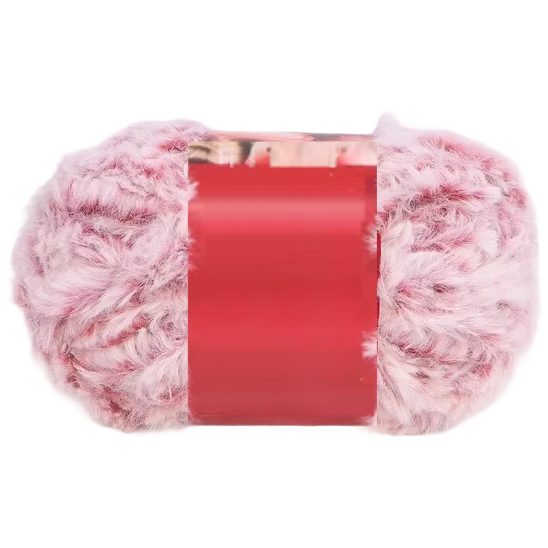 Soft Chunky Fur Knit Blanket Yarn – Lightweight Faux Fur Velvet Yarn for Cozy Projects, 50Grams/1.76oz 32 Yards