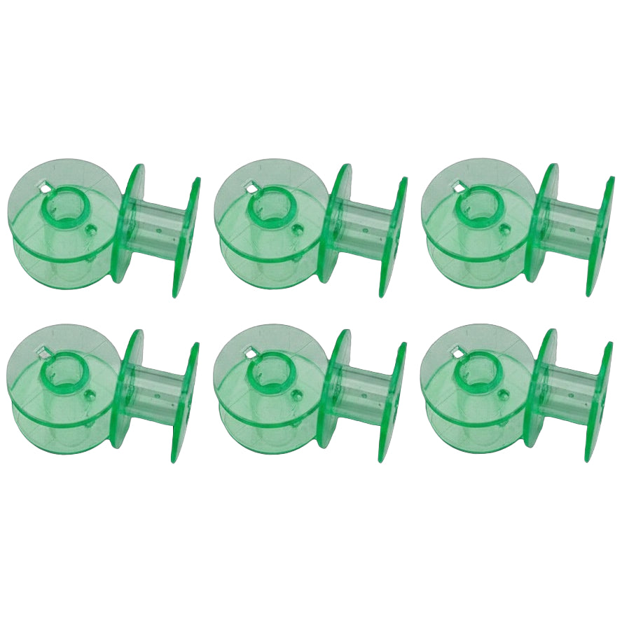 Transparent Sewing Machine Bobbins Plastic 20mm Universal Fit for Various Sewing Machine Brands, Pack of 12