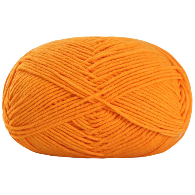 Soft Cotton Acrylic Blend Yarn for Crochet Knitting Amigurumi Projects, 50 Grams/1.76oz 140 yards