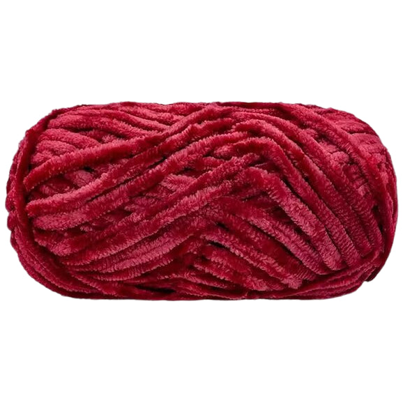 Thick Velvet Chenille Yarn 100 Grams/3.52oz 87.5 yards Skein Soft Chunky Plush Yarn for Knitting and Crocheting