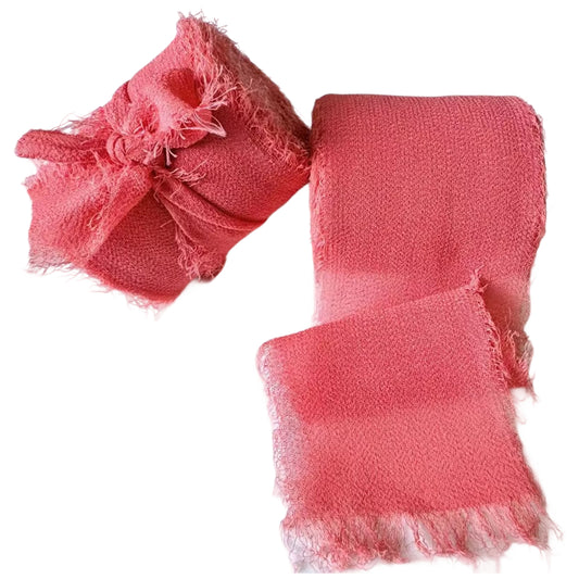 Chiffon Silk Ribbon 1.5 Inch x 10 Yards for Wedding Bouquets, Invitations, and Decorations, Pack of 2