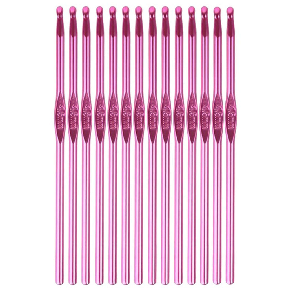 14pcs Aluminum Crochet Hooks Set for Beginners and Yarn Craft Projects