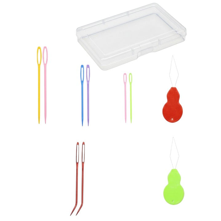 Assorted Yarn Needles Set Large Eye Blunt Tapestry and Darning Needles with Storage Box