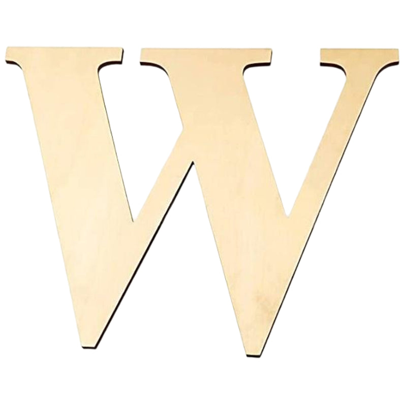 17 Inch Large Unfinished Wooden Letters and Numbers for Crafts and Home Event Decorations