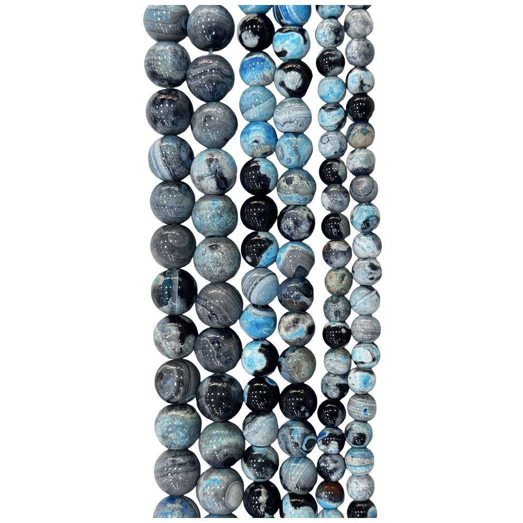 Natural Hematite Gemstone Round Beads 15 Inch Strand for Jewelry Making and Craft Design