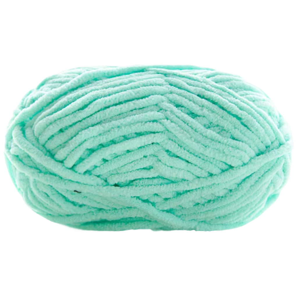 Super Bulky Chenille Velvet Yarn – Size 6 Fluffy Plush Yarn for Crocheting, Amigurumi, and Baby Blankets, 100g/3.53oz 120 yards