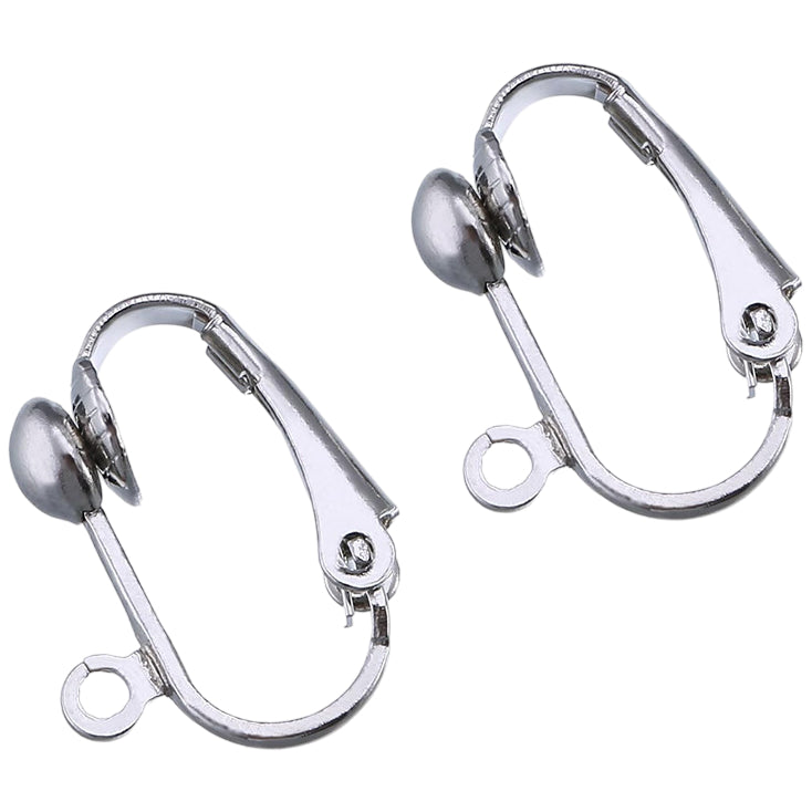 Clip-On Earring Converters with Easy Open Loop for Non-Pierced Earrings and DIY Jewelry, Pack of 36