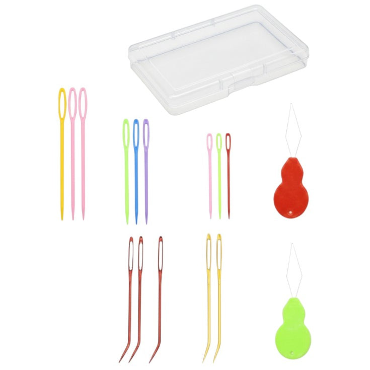 Assorted Yarn Needles Set Large Eye Blunt Tapestry and Darning Needles with Storage Box