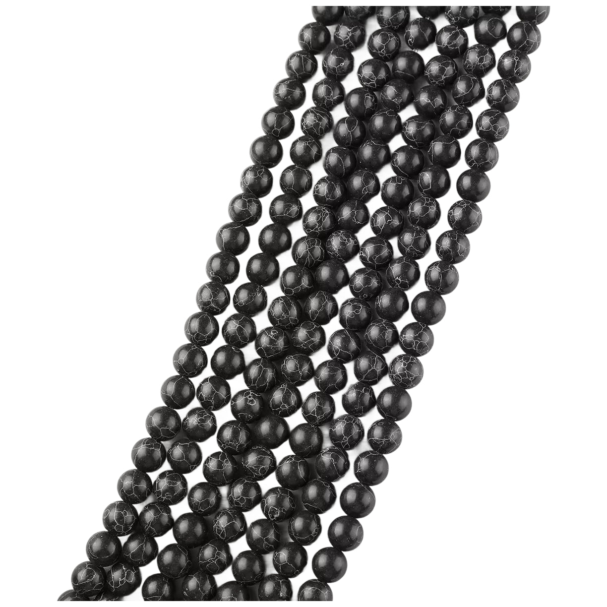 Natural Agate Round Gemstone Beads Polished Stone Loose Beads for Jewelry Making 15 Inch Strand