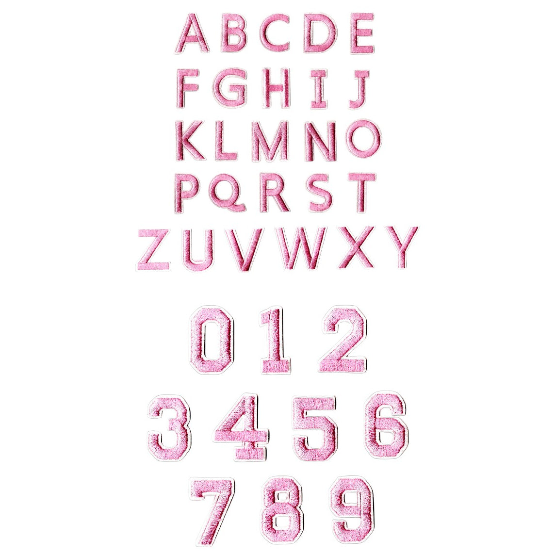 Iron-On Alphabet and Number Embroidered Patches for Clothing, Hats, Jeans, DIY Crafts and Sewing Repairs