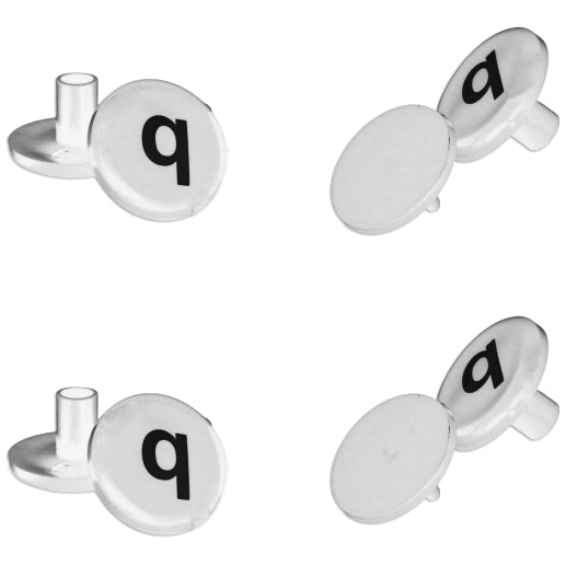 Replacement ABS Plastic Buttons for Bogg Bags Rubber Totes and Beach Bags, Pack of 4