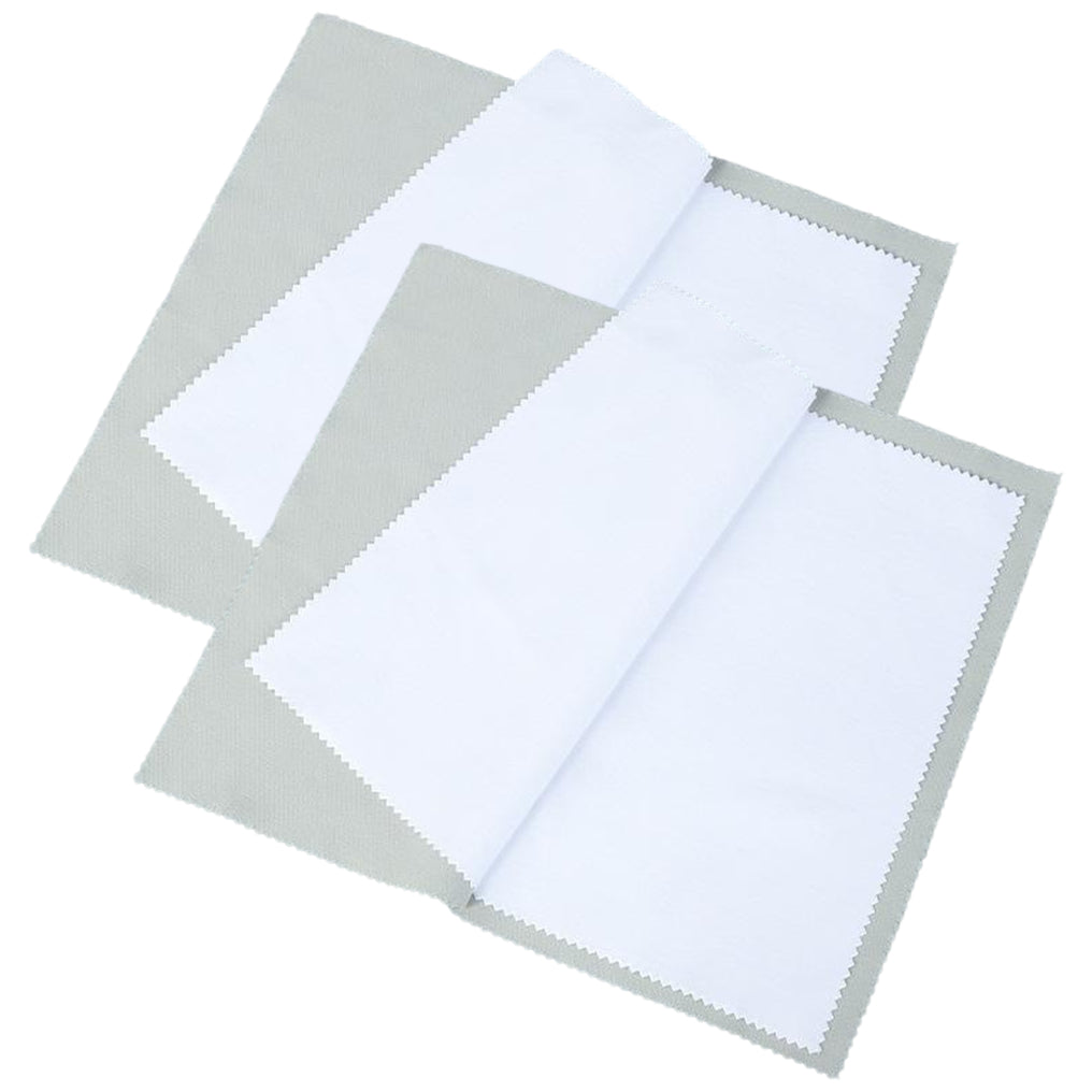 Large Jewelry Polishing Cloth 10 x 12.60 Inches for Silver Gold Diamond Coins and Precious Stones, Pack of 2