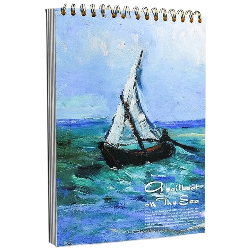 Spiral Sketchbook 8.26 x 11.42 Inch 60 Sheets 100gsm Drawing Pad Hard Cover for Kids Art Supplies
