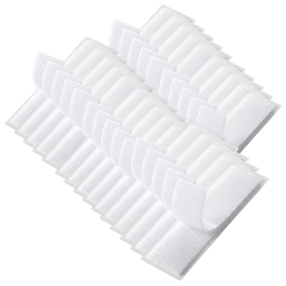 Strips with Adhesive for Fabric, No Sew Stick On for Fabric, Sticky Back for Clothes, Curtains - Heavy Duty Double Sided Hook and Loop Hem Tape Fasteners, No Sewing No Iron