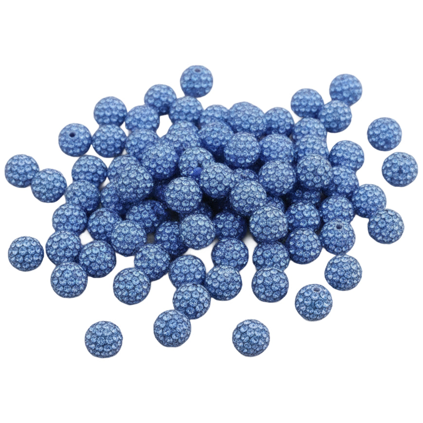 Sparkle Rhinestone Clay Beads Round Disco Spacer Beads for Jewelry Making, Bracelets, Earrings and DIY Craft Projects