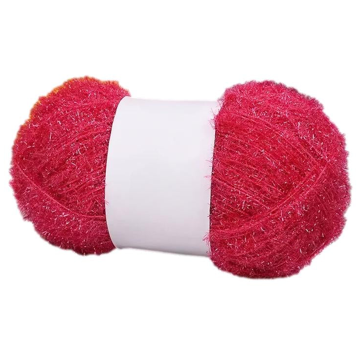 Sparkling Scrubby Yarn for Dishcloths 50g/1.76oz 109 Yards, Durable Polyester Yarn for Crocheting