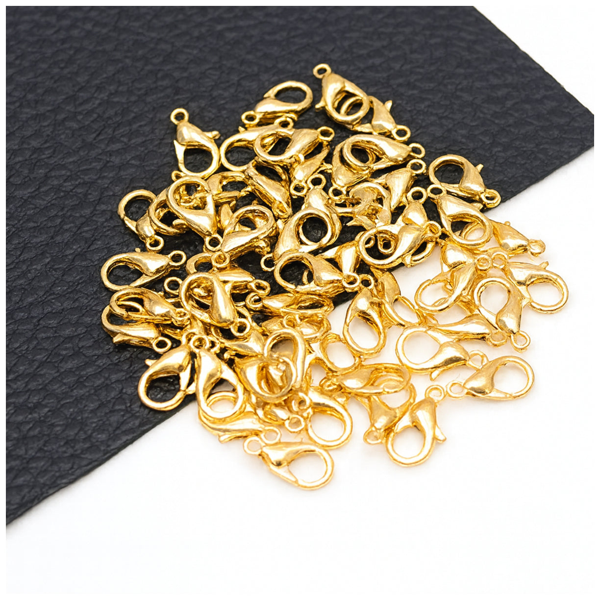 Small Metal Lobster Clasps 12x6mm for Necklace and Bracelet Jewelry Making, Pack of 100