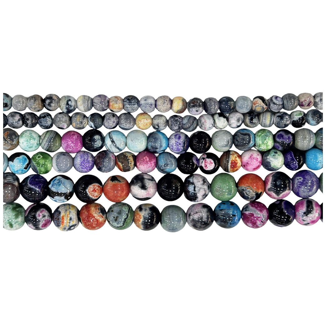 Natural Hematite Gemstone Round Beads 15 Inch Strand for Jewelry Making and Craft Design