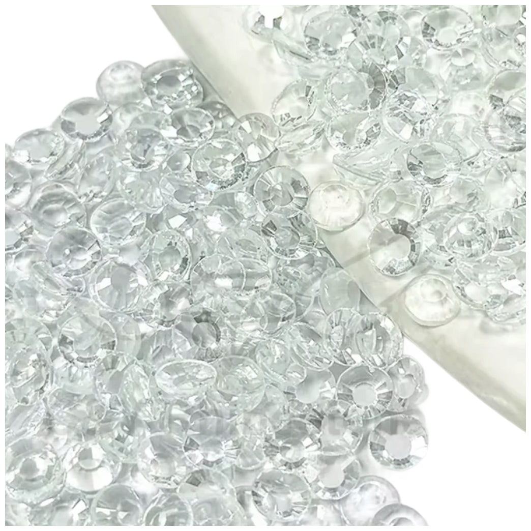 Shiny Hotfix Flatback Glass Rhinestones for Nail Art, Clothing, Crafts, DIY Crystal Decorations