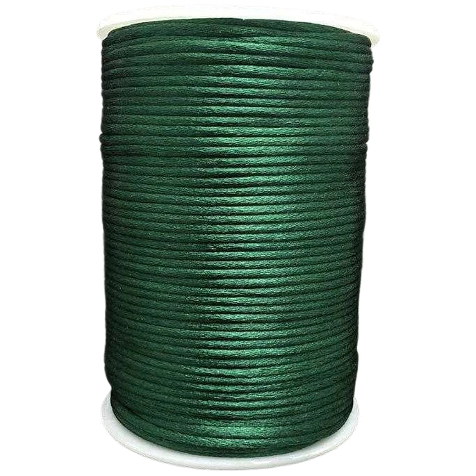 2mm Satin Nylon Cord 100m for Jewelry Making, Beading, Macrame, and Chinese Knot Crafts