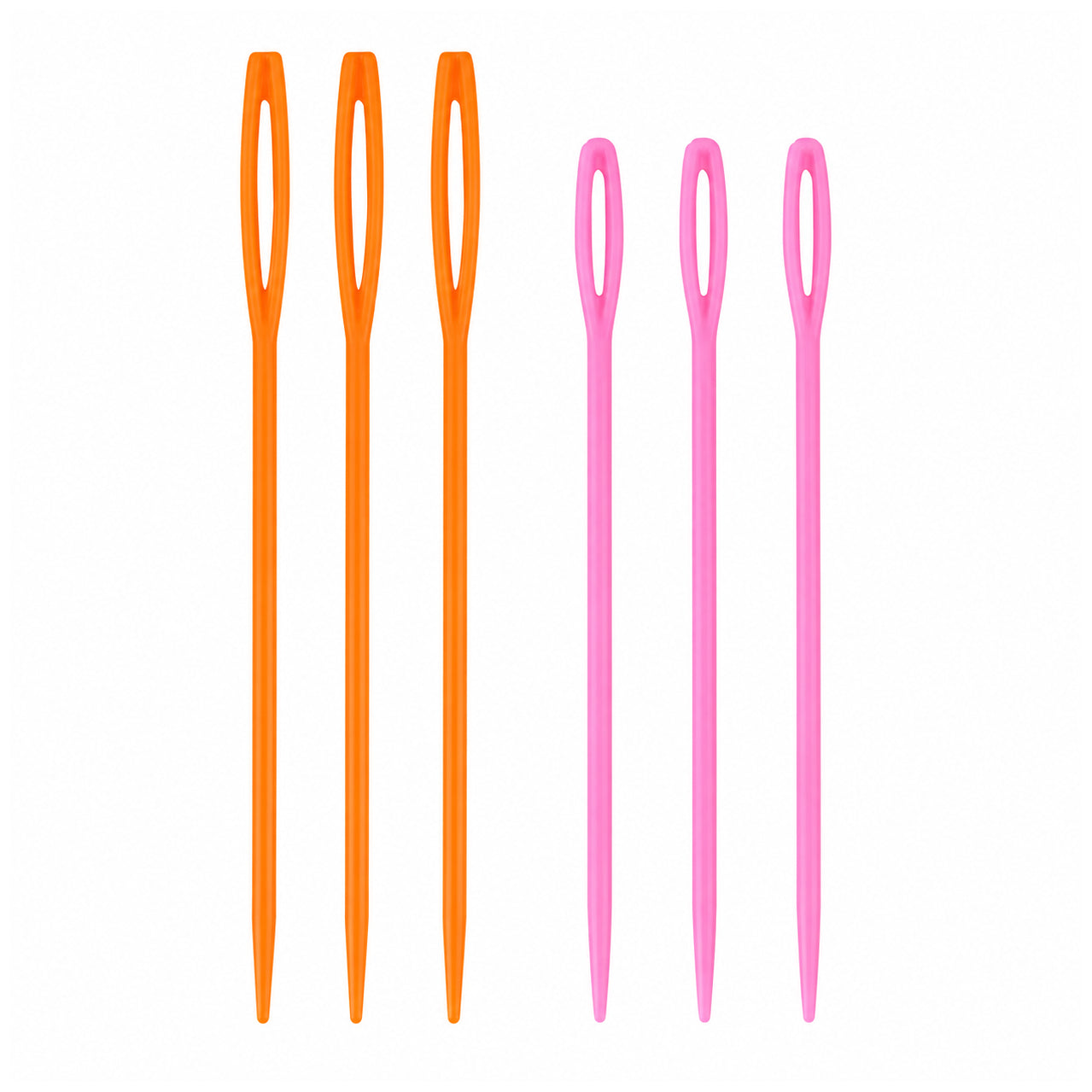 Multicolor Plastic Yarn Needles for Crocheting, Sewing, Weaving, and Needlepoint Crafts, Pack of 6