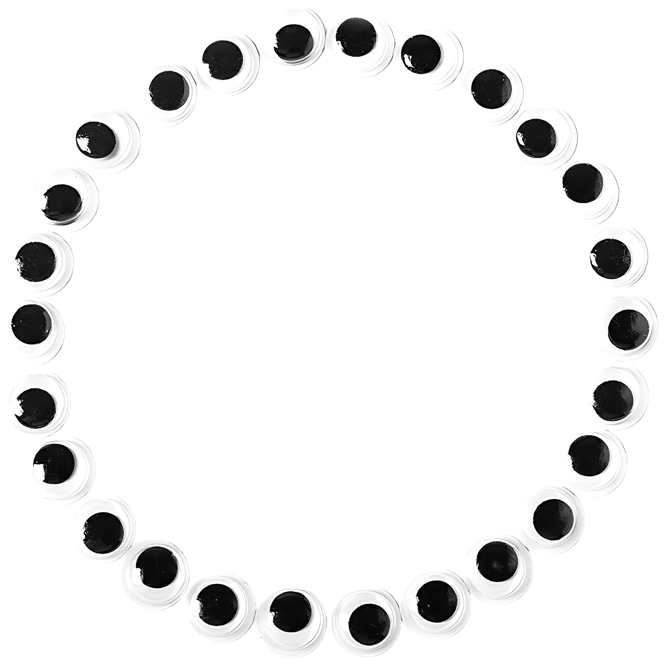 Self Adhesive Wiggle Googly Eyes Black and White for DIY Crafts Decoration, Pack of 200