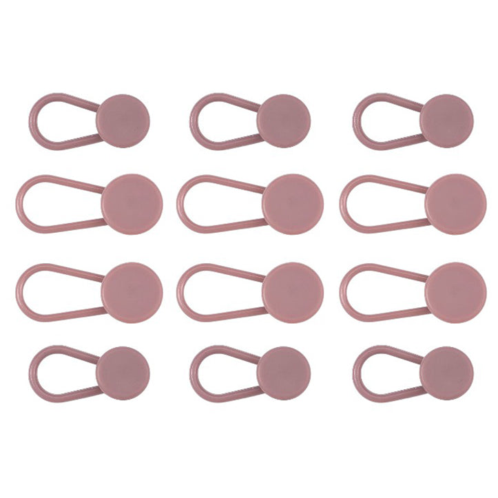 Adjustable No-Sew Pant Waist Extenders for Jeans, Trousers, Skirts, 1–1.8 Inch Fit Buttons, Set of 12