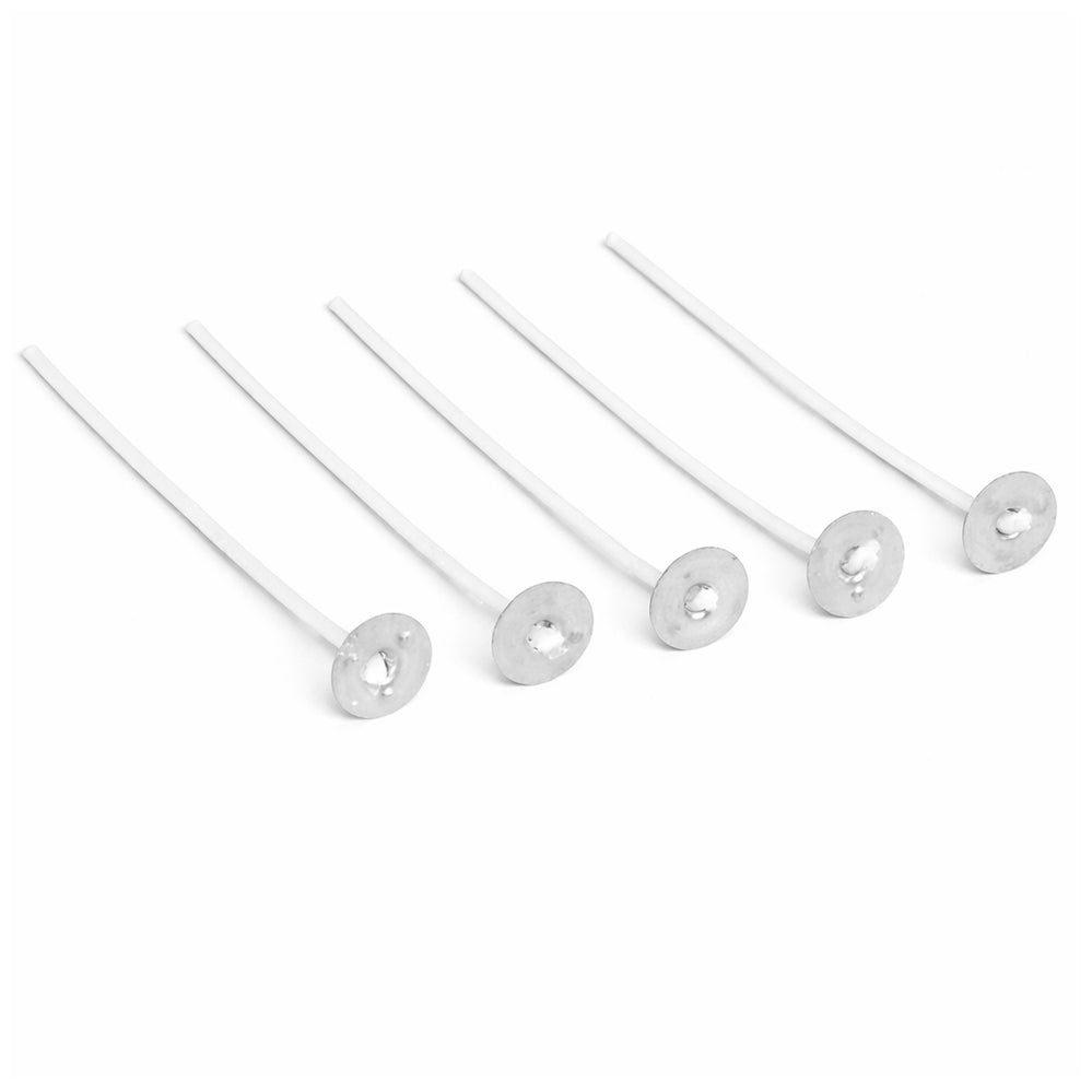 Pre-Waxed Natural Cotton Candle Wicks Low Smoke Candle Making Wicks for DIY Candle Crafting Kits, Pack of 100