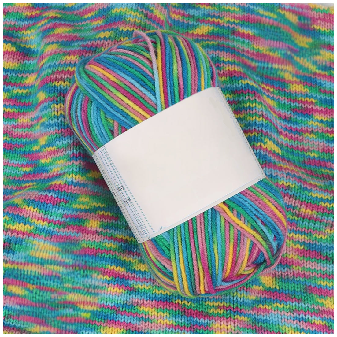 Soft Acrylic Variegated Baby Yarn – Fingering Weight for Knitting & Crochet, 50g/1.76oz 191 yards