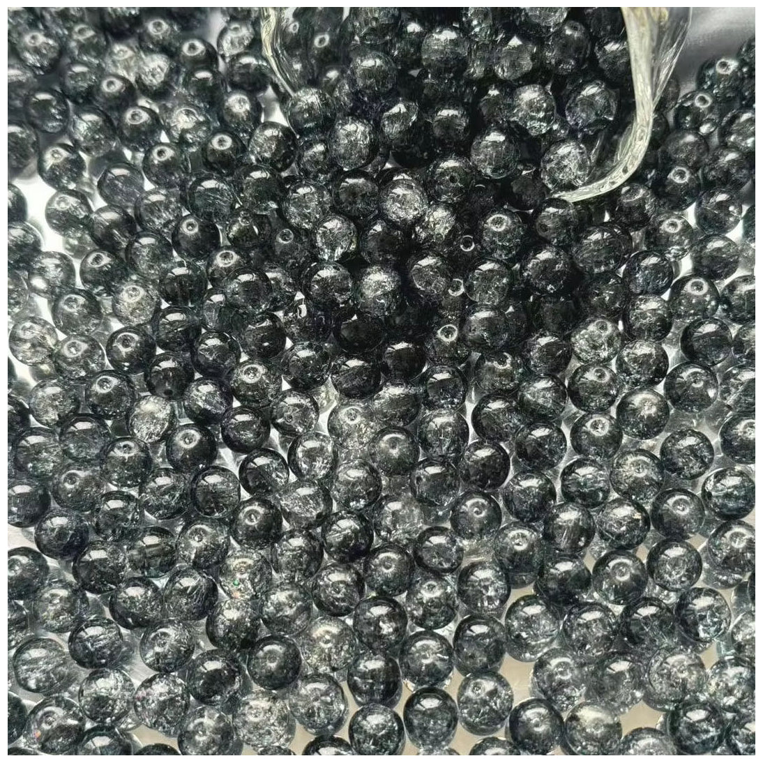 8mm Natural Rose Quartz Gemstone Round Beads for Jewelry Making, Pack of 100