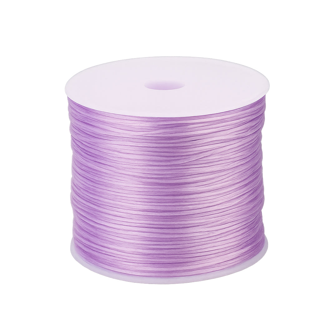 0.8mm Clear Crystal Elastic Beading Cord 197ft Stretch String for Bracelets and Jewelry Making