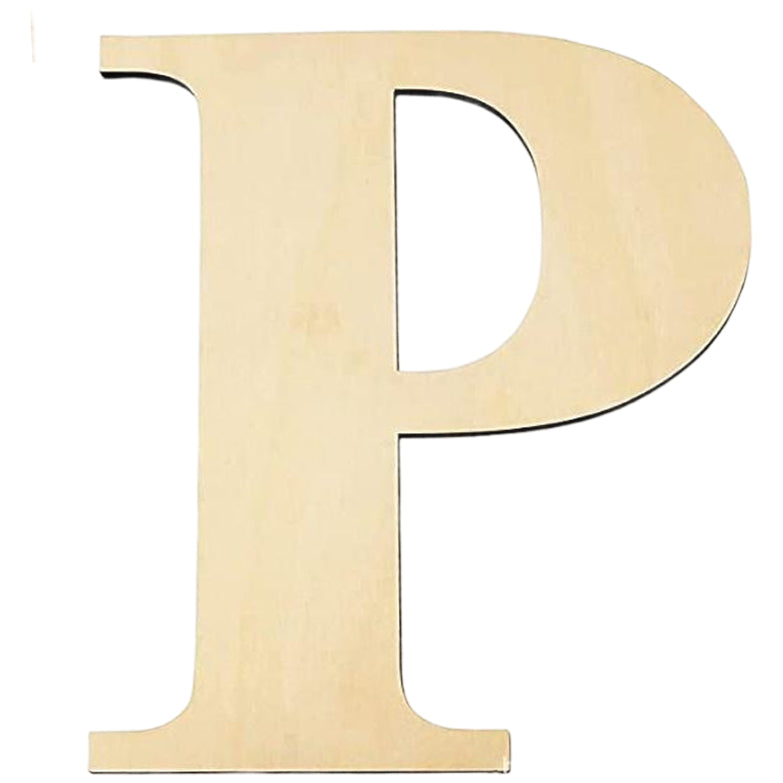 17 Inch Large Unfinished Wooden Letters and Numbers for Crafts and Home Event Decorations